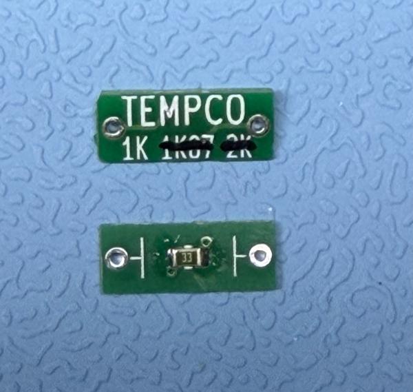 1K Tempco Widerstand - SMD auf PCB